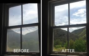 window cleaning before after