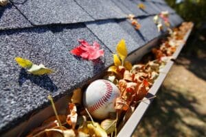 excessive gutter debris